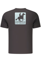 US GRAND MEN'S BLACK SHORT-SLEEVE T-SHIRT