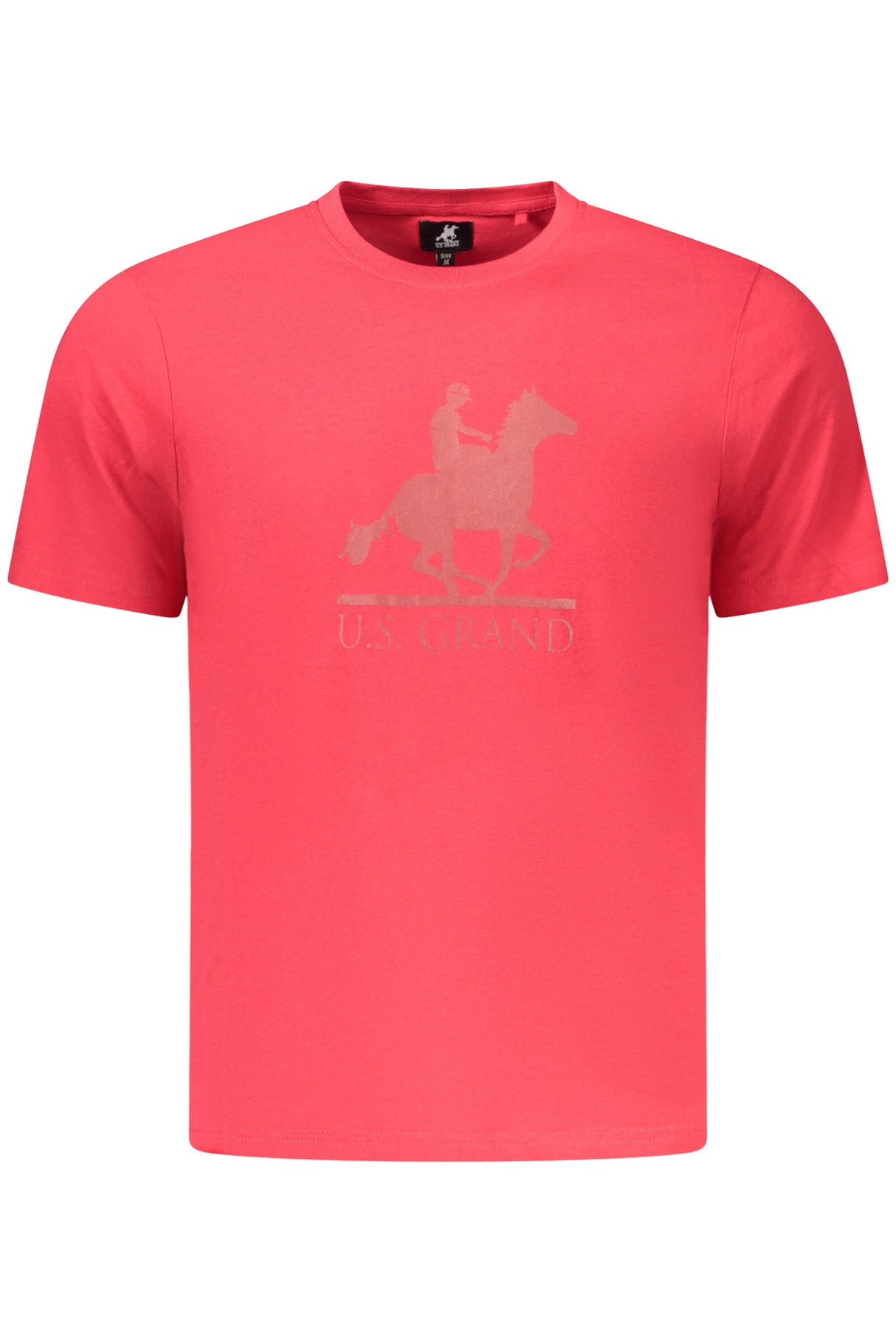 US GRAND MEN'S SHORT-SLEEVED RED T-SHIRT