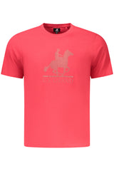 US GRAND MEN'S SHORT-SLEEVED RED T-SHIRT