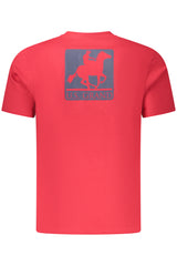 US GRAND MEN'S SHORT-SLEEVED RED T-SHIRT