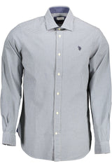US POLO ASSN. MEN'S LONG-SLEEVED SHIRT, BLUE