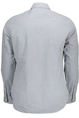 US POLO ASSN. MEN'S LONG-SLEEVED SHIRT, BLUE
