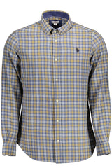 US POLO ASSN. MEN'S BLUE LONG-SLEEVED SHIRT