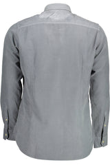 US POLO ASSN. MEN'S BLUE LONG-SLEEVED SHIRT