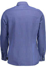 US POLO ASSN. MEN'S BLUE LONG-SLEEVED SHIRT