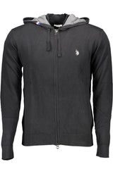 US POLO ASSN. MEN'S BLACK CARDIGAN