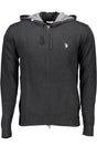 US POLO ASSN. MEN'S BLACK CARDIGAN