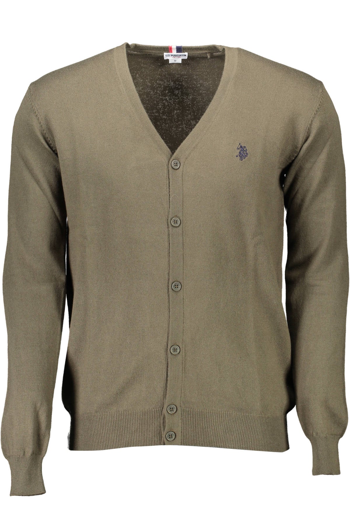 US POLO ASSN. MEN'S GREEN CARDIGAN