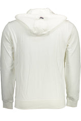 US POLO ASSN. MEN'S WHITE ZIP-UP SWEATSHIRT