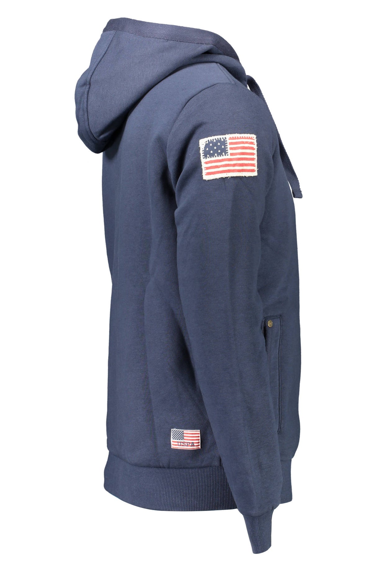 US POLO ASSN. MEN'S BLUE ZIP-UP SWEATSHIRT