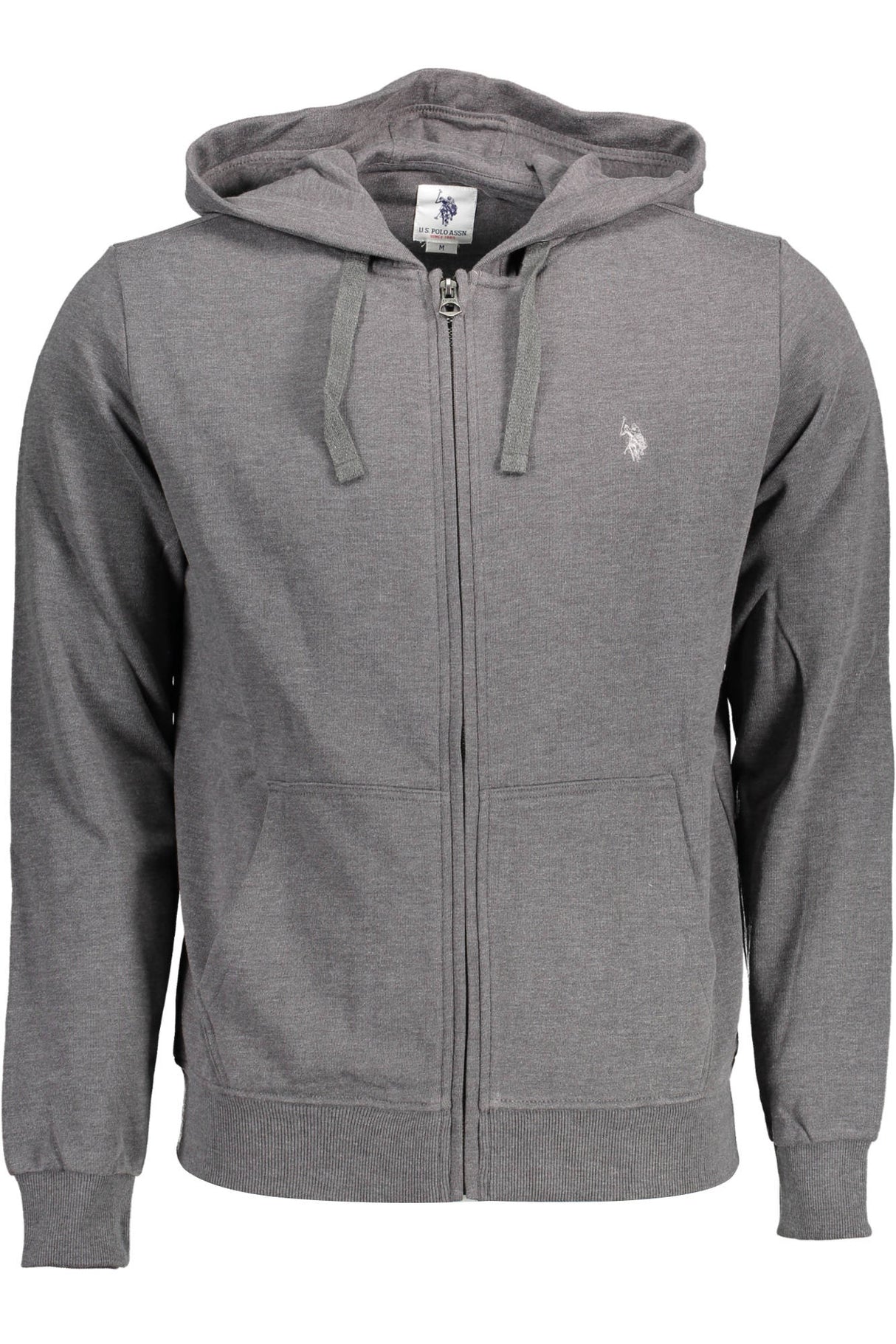 US POLO ASSN. MEN'S GRAY ZIP-UP SWEATSHIRT
