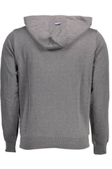 US POLO ASSN. MEN'S GRAY ZIP-UP SWEATSHIRT