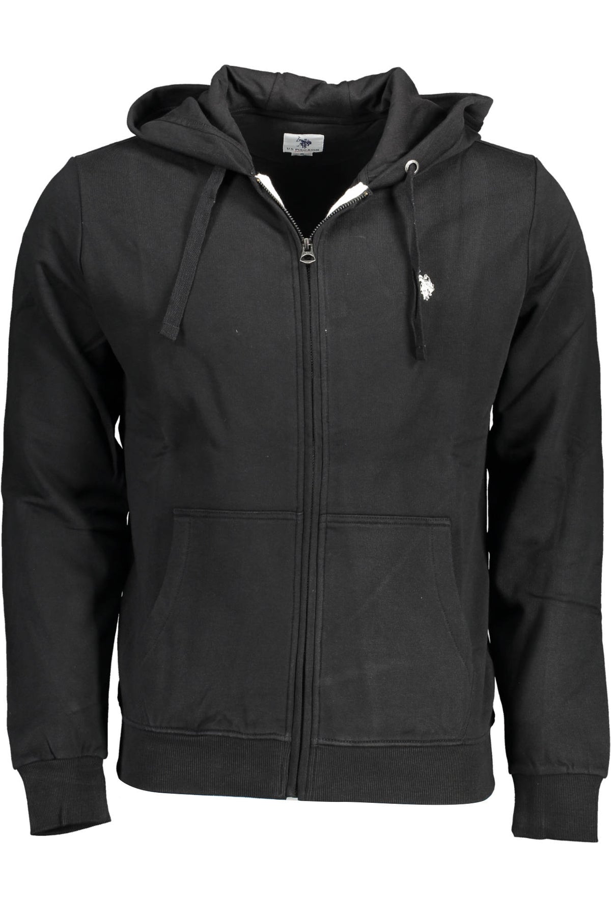US POLO ASSN. MEN'S BLACK ZIP-UP SWEATSHIRT