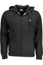 US POLO ASSN. MEN'S BLACK ZIP-UP SWEATSHIRT