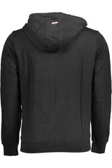US POLO ASSN. MEN'S BLACK ZIP-UP SWEATSHIRT