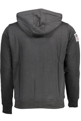US POLO ASSN. MEN'S BLACK ZIP-UP SWEATSHIRT