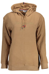 US POLO ASSN. WOMEN'S BROWN ZIP-UP SWEATSHIRT