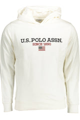 US POLO ASSN. MEN'S WHITE ZIP-UP SWEATSHIRT