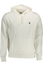 US POLO ASSN. MEN'S WHITE ZIP-UP SWEATSHIRT