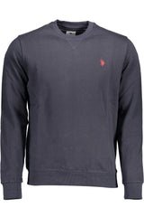 US POLO ASSN. MEN'S BLUE ZIP-UP SWEATSHIRT