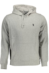 US POLO ASSN. MEN'S GRAY ZIP-UP SWEATSHIRT