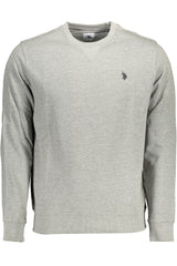 US POLO ASSN. MEN'S GRAY ZIP-UP SWEATSHIRT