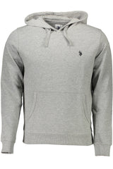 US POLO ASSN. MEN'S GRAY ZIP-UP SWEATSHIRT