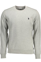 US POLO ASSN. MEN'S GRAY ZIP-UP SWEATSHIRT