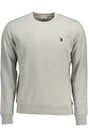 US POLO ASSN. MEN'S GRAY ZIP-UP SWEATSHIRT