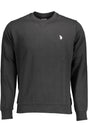 US POLO ASSN. MEN'S BLACK ZIP-UP SWEATSHIRT