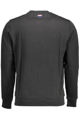 US POLO ASSN. MEN'S BLACK ZIP-UP SWEATSHIRT