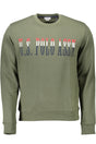 US POLO ASSN. MEN'S GREEN ZIP-UP SWEATSHIRT