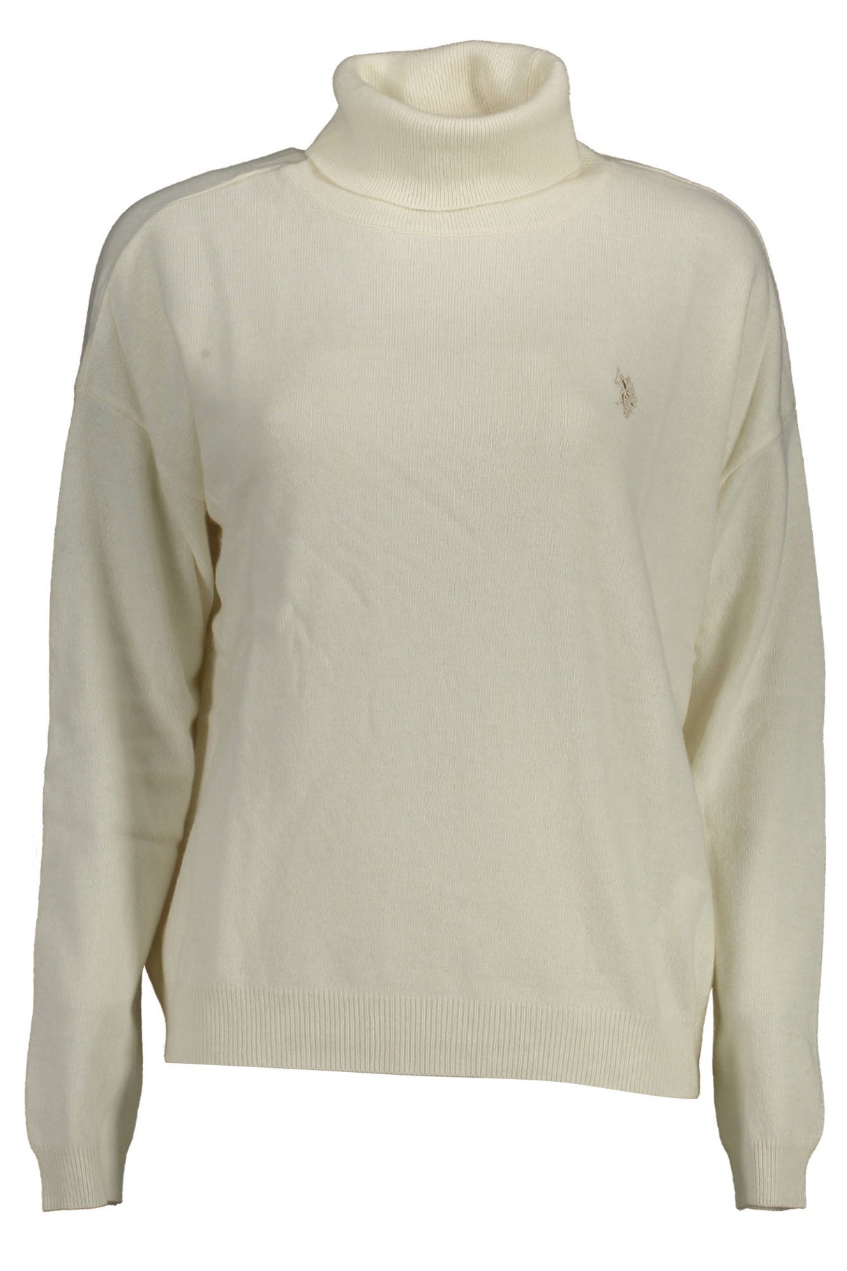 US POLO ASSN. WOMEN'S WHITE TURTLENECK