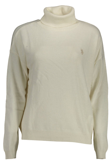 US POLO ASSN. WOMEN'S WHITE TURTLENECK