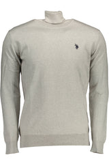 US POLO ASSN. MEN'S GREY TURTLENECK