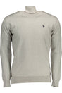 US POLO ASSN. MEN'S GREY TURTLENECK