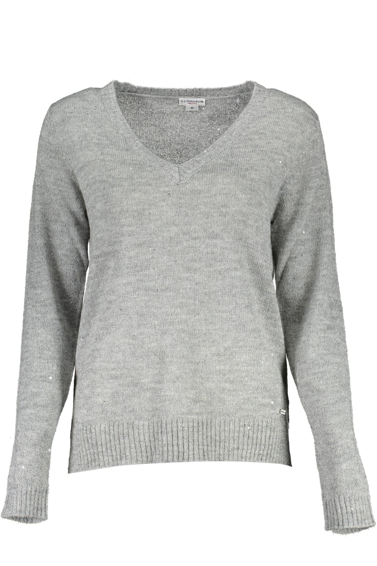 US POLO ASSN. WOMEN'S SILVER SWEATER