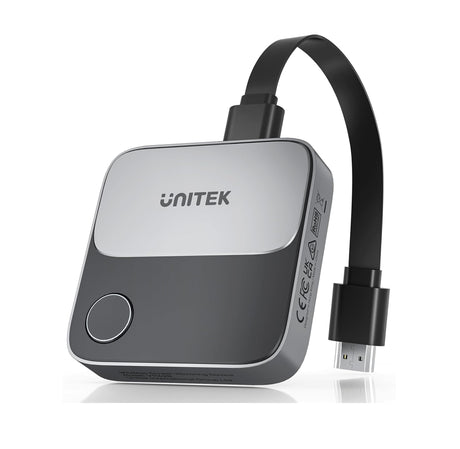 Unitek V1162 Wireless 4K Streaming from PC/Laptop & Smartphone to any HDMI Monitor, TV or Projector Up to 25m