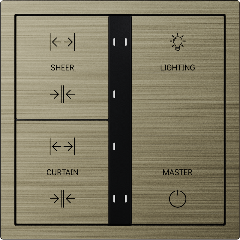 HDL Panel XELENT SERIES Antique Bronze 6 Buttons (Aluminium)