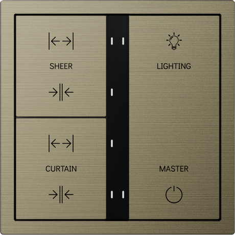 HDL Panel XELENT SERIES Antique Bronze 6 Buttons (Aluminium)