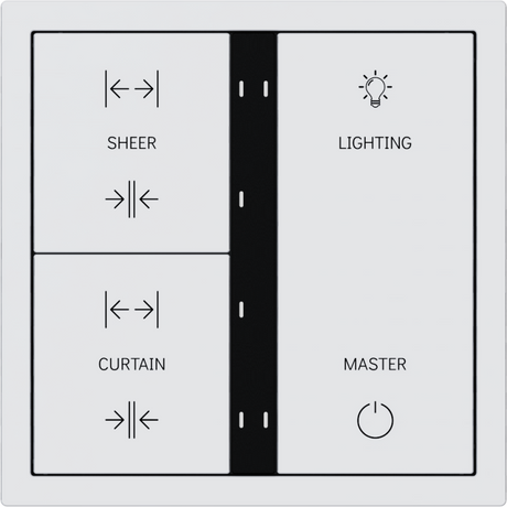 HDL Panel XELENT SERIES Ivory White 6 Buttons (Plastic)
