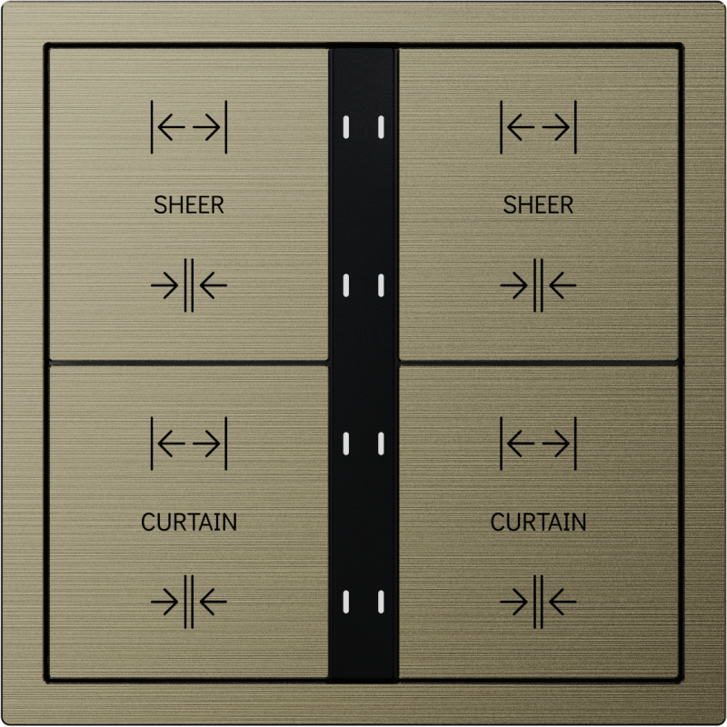 HDL Panel XELENT SERIES Antique Bronze 8 Buttons (Aluminium)