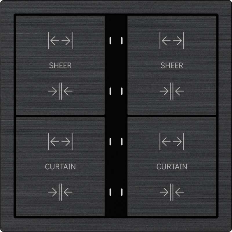 HDL Panel XELENT SERIES Black 8 Buttons (Aluminium)