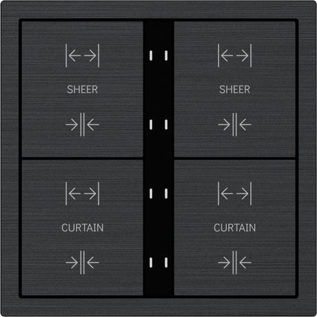 HDL Panel XELENT SERIES Black 8 Buttons (Aluminium)