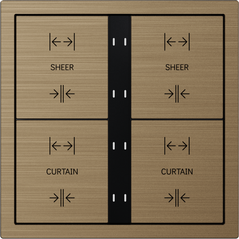 HDL Panel XELENT SERIES Brass 8 Buttons (Aluminium)