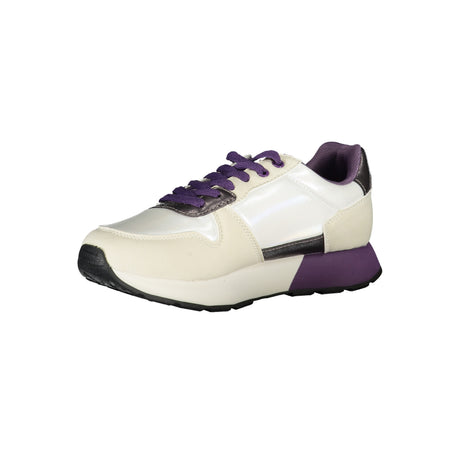 U.S. Polo Sneakers White with Purple Details - Women's