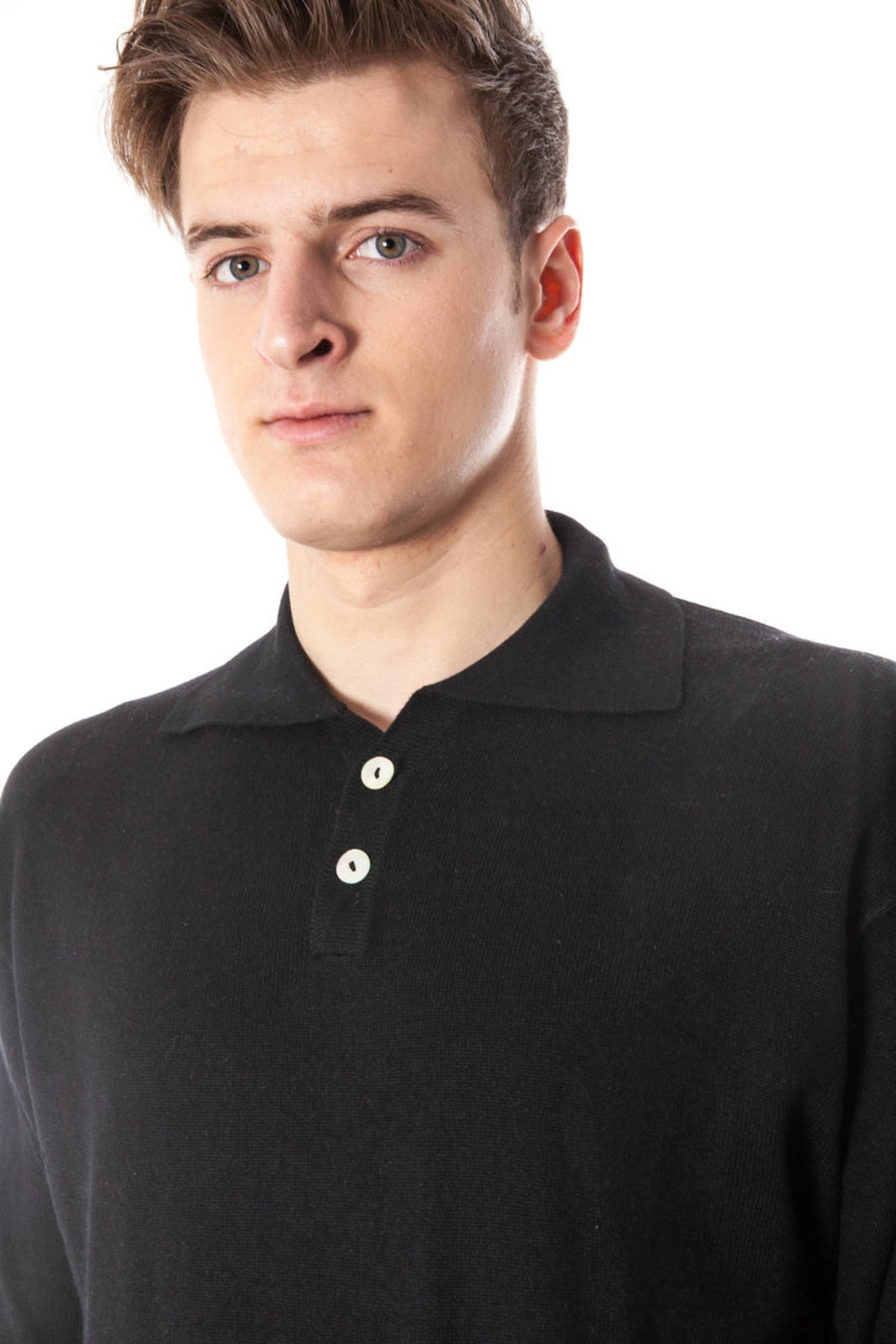 YUKO MEN'S BLACK SWEATER