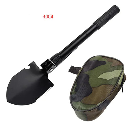 Folding outdoor shovel and garden tool