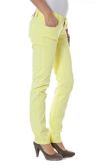 ZUELEMENTS YELLOW WOMEN'S TROUSERS