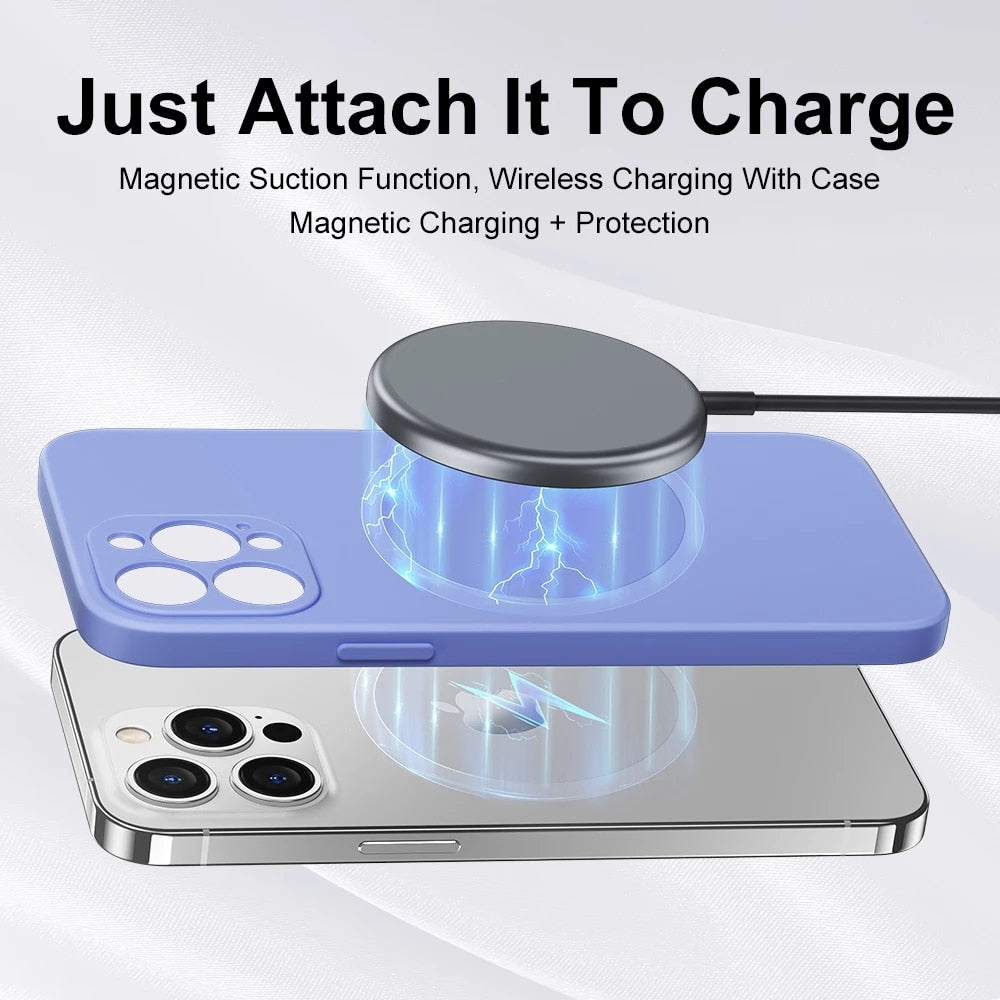 Magnetic Liquid Silicone Case For iPhones - Atlantic Shopping Mall